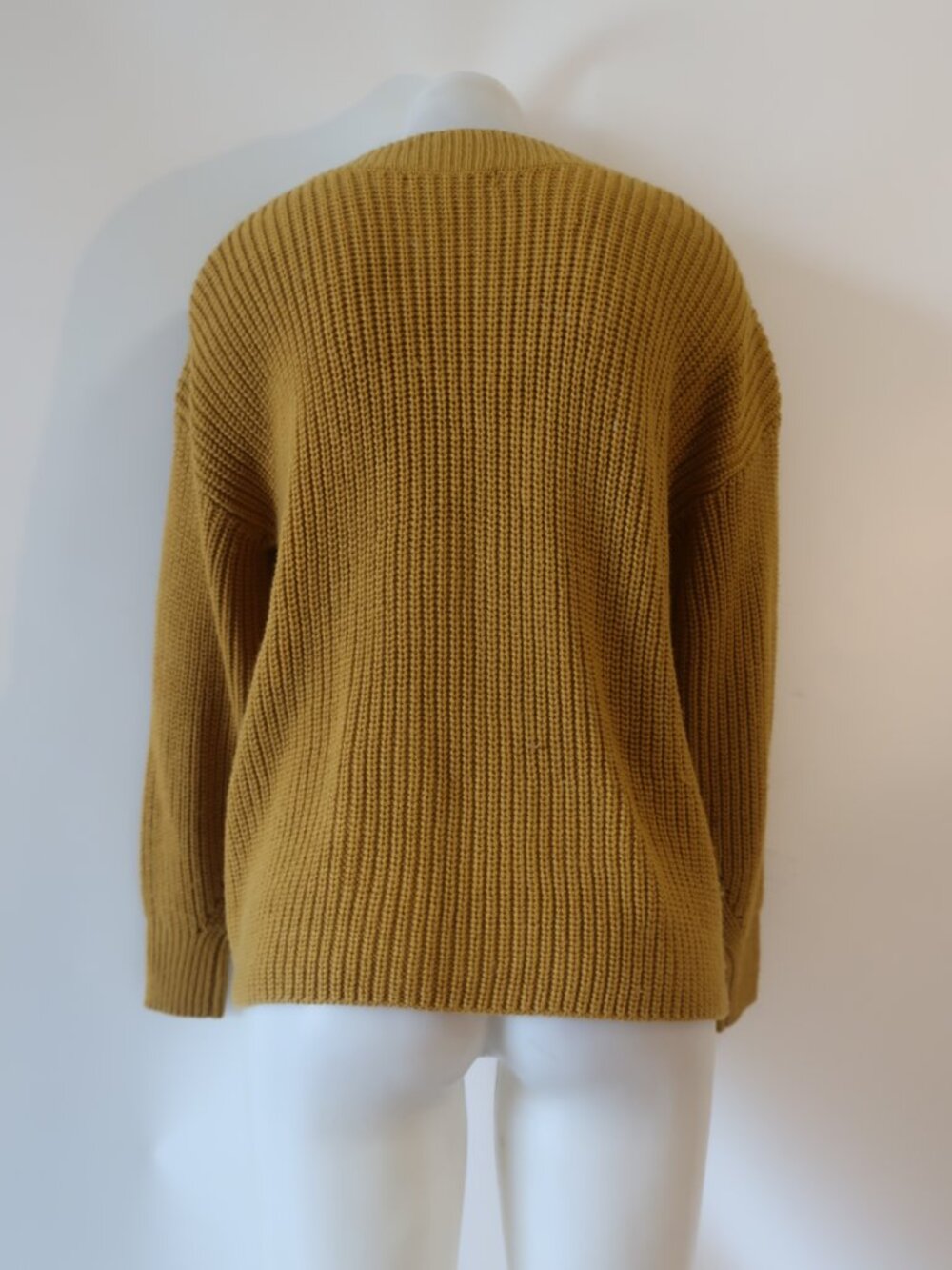 Womens Philosophy (Item-805) Mustard Button Shoulder Sweater S​ - Picture 7 of 9